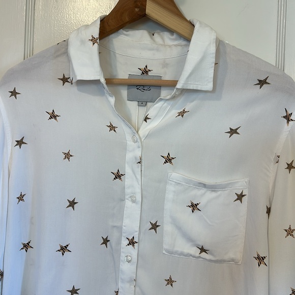 Rails NWT Rocsi Button Down Blouse - White - Small - Picture 10 of 15